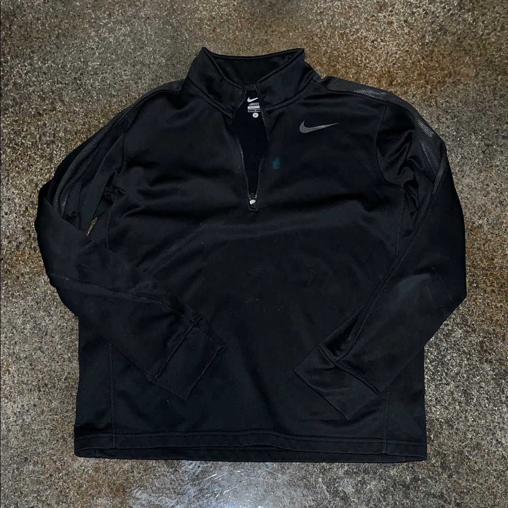 Nike Men's Black Lightweight Quarter-Zip Jacket